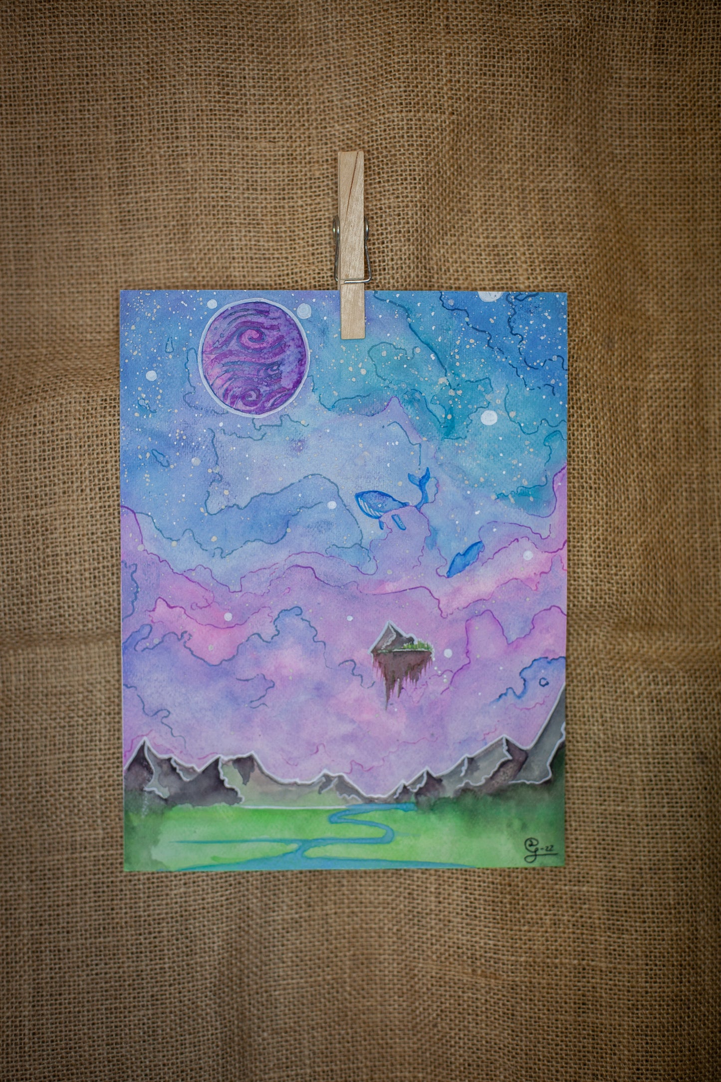 Originalmålning Akvarell: Dream