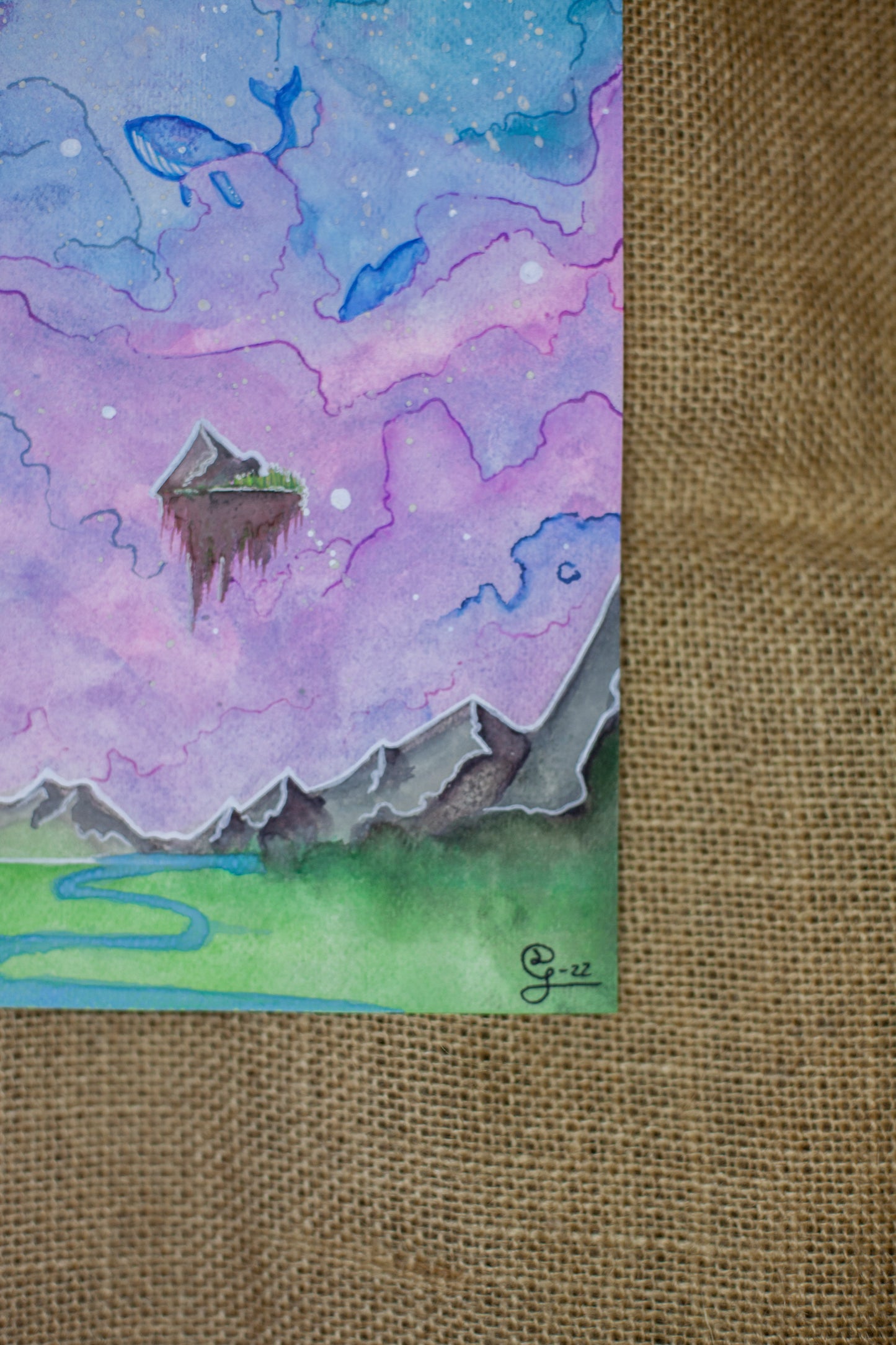 Originalmålning Akvarell: Dream